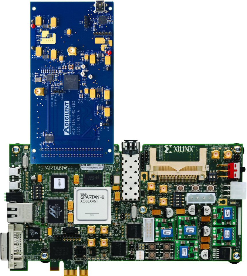 Plateforme d'valuation Analog Devices AD9739A FMC Card + Xilinx SP605