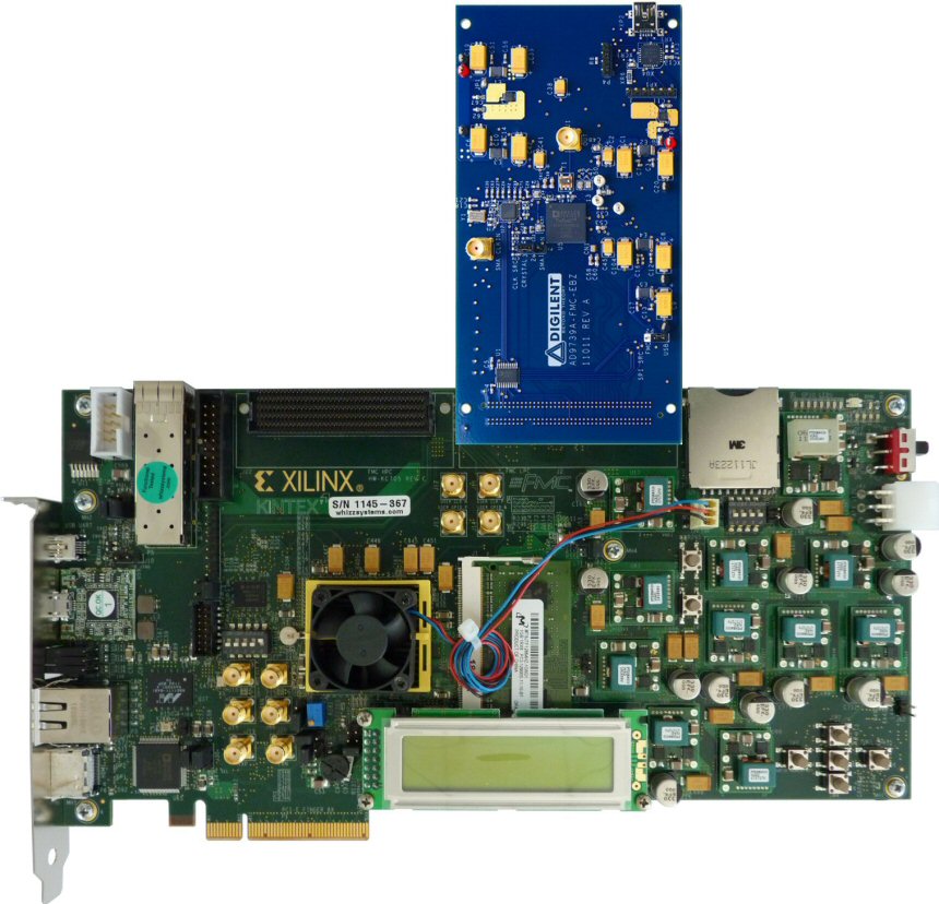 Plateforme d'valuation Analog Devices AD9739A FMC Card + Xilinx KC705